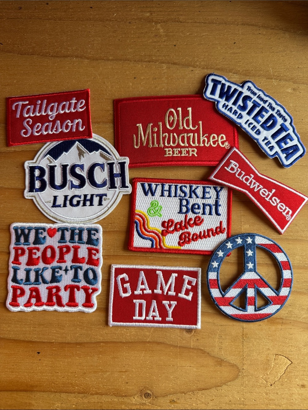 American Assorted Embroidered Patch bundle